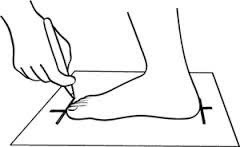 Hướng dẫn đo chiều dài chân