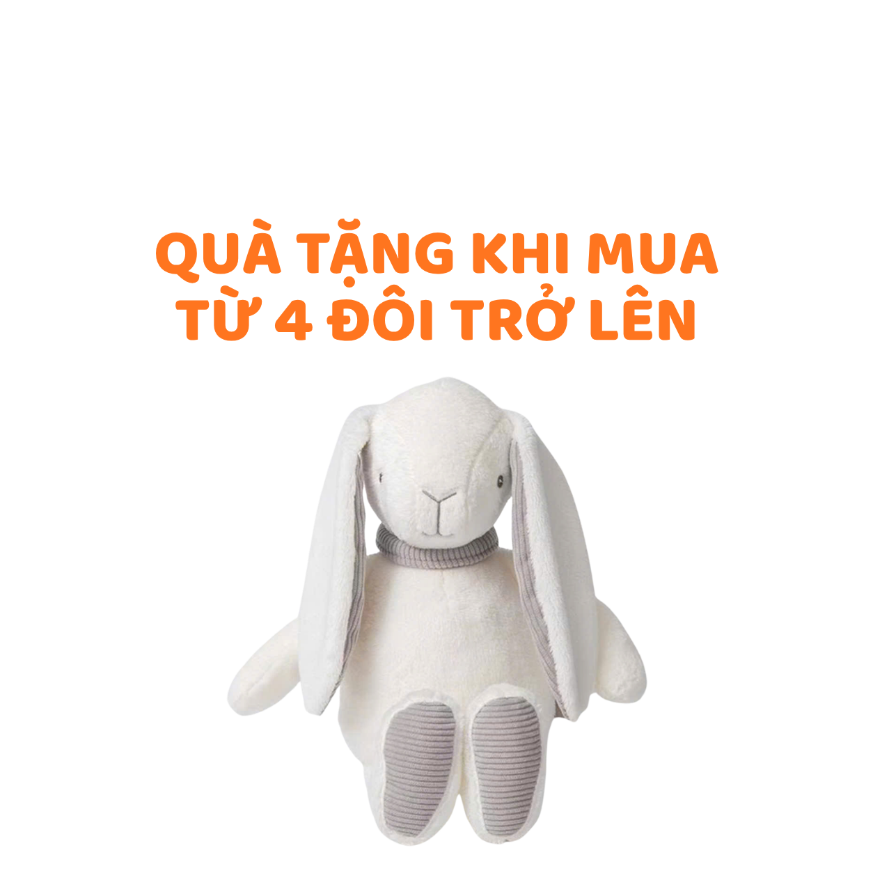 Quà tặng thỏ bông khi mua từ 4 đôi trở lên