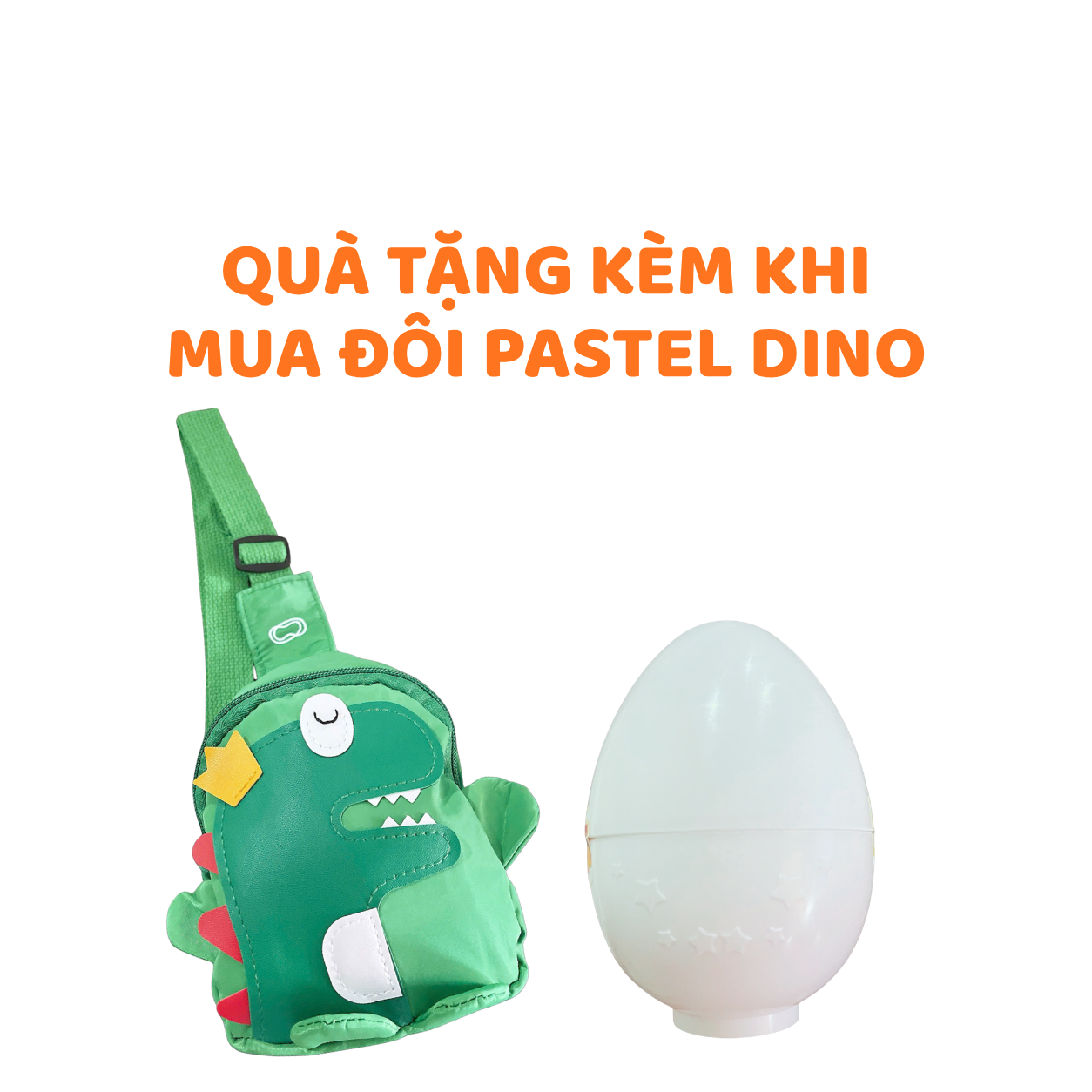 Tặng túi chéo khi mua đôi Pastel Dino